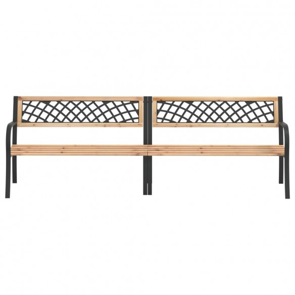 Banc double de jardin 238 cm Bois de pin chinois