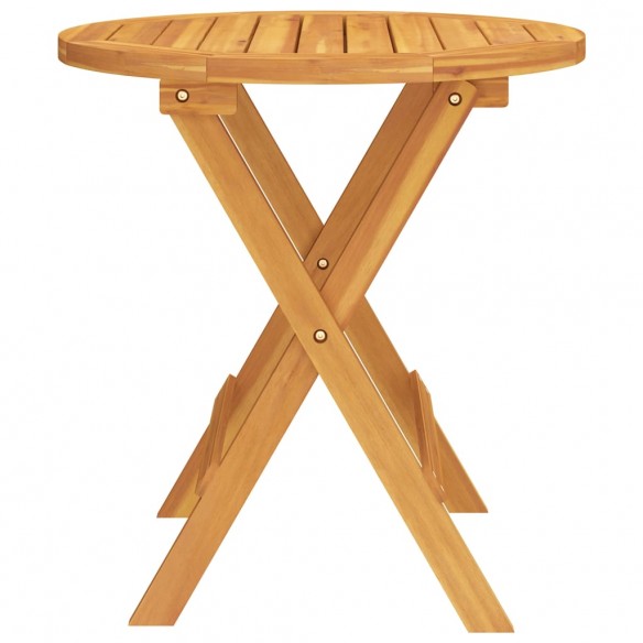 Table de bistro Ø46x47 cm Bois d'acacia massif