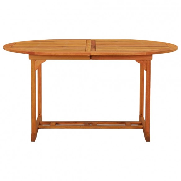 Table de jardin 200x100x75 cm Bois d'eucalyptus solide