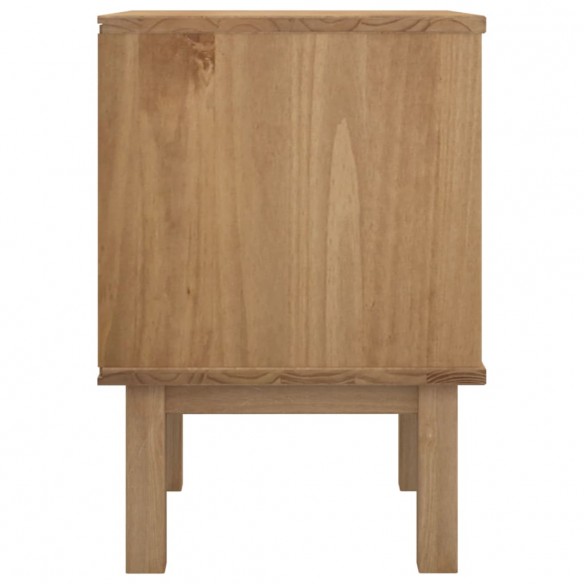 Table de chevet OTTA marron et gris 45x39x57 cm bois pin massif