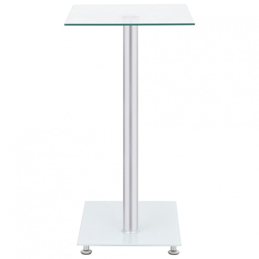 Table d'appoint en forme U Transparent 45x30x58 cm Verre trempé