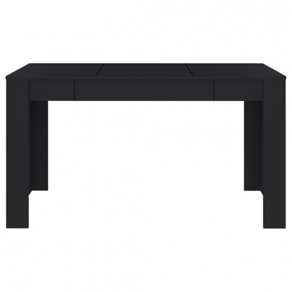 Table de salle à manger Noir 140x74,5x76 cm Aggloméré
