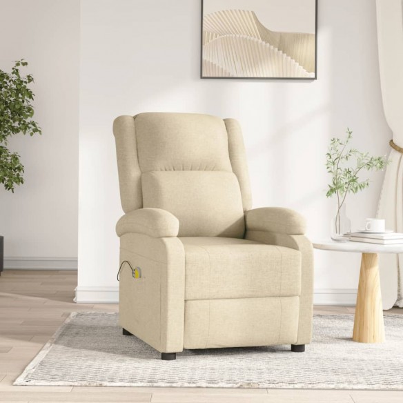 Fauteuil électrique de massage Crème Tissu