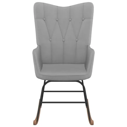 Chaise à bascule Gris clair Tissu 2