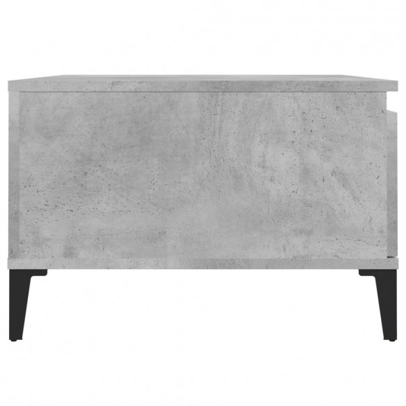 Table basse gris béton 55x55x36,5 cm bois d'ingénierie