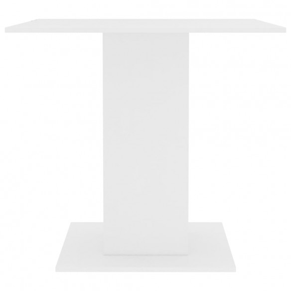 Table de salle à manger Blanc 80 x 80 x 75 cm Aggloméré