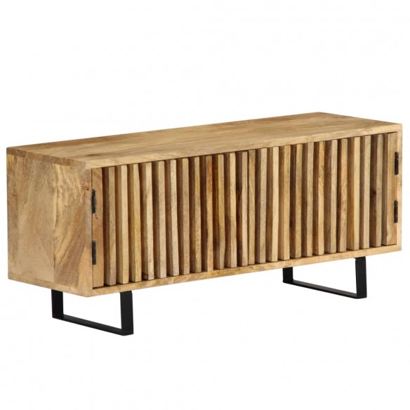 Meuble TV 90 x 30 x 40 cm Bois de manguier massif