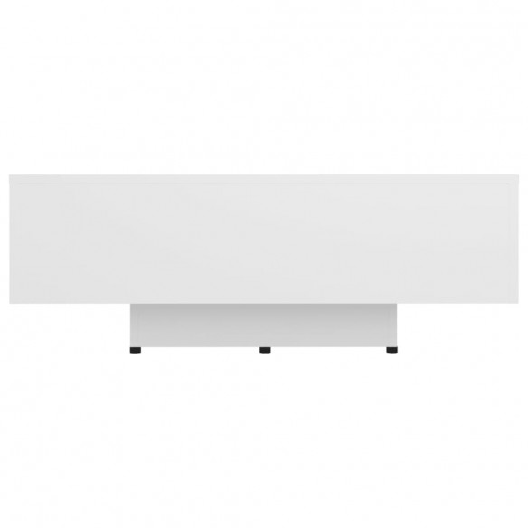 Table basse Blanc 85x55x31 cm Aggloméré