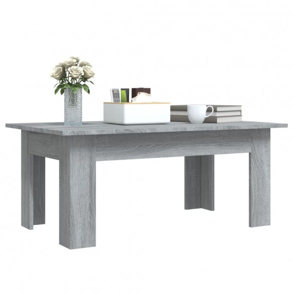 Table basse Sonoma gris 100x60x42 cm Bois d'ingénierie