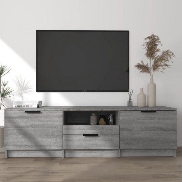 Meuble TV Sonoma gris 140x35x40 cm Bois d'ingénierie