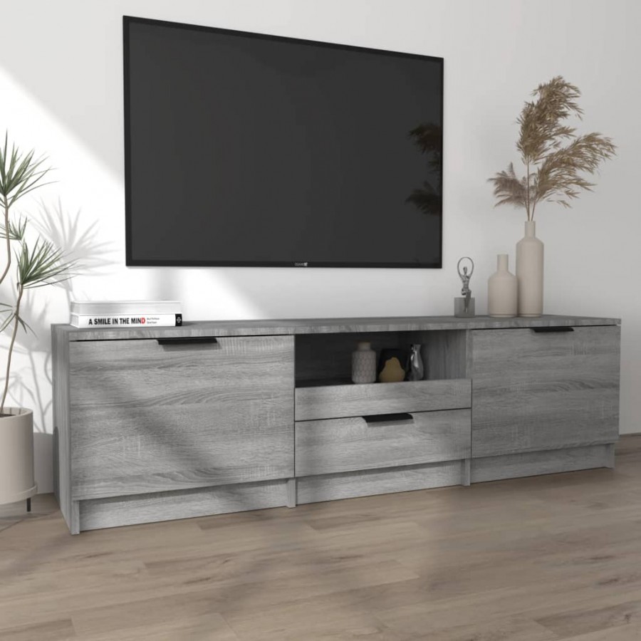 Meuble TV Sonoma gris 140x35x40 cm  Meuble TV Sonoma gris 140x35x40 cm