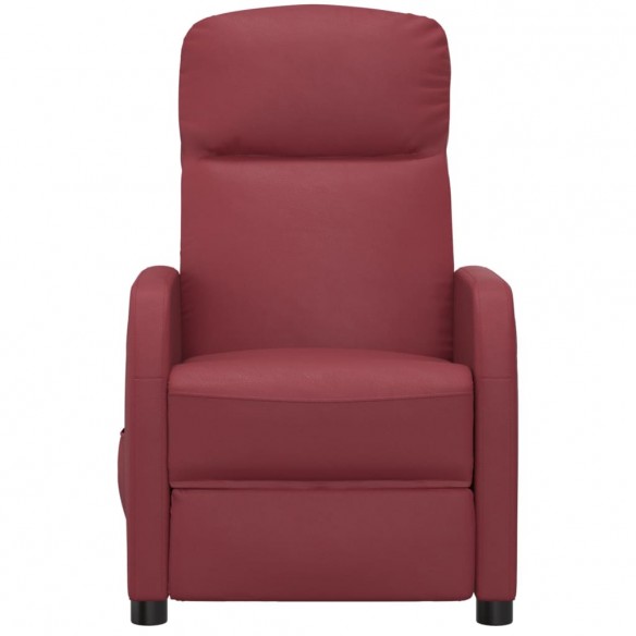 Fauteuil de massage électrique Rouge bordeaux Similicuir