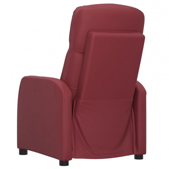 Fauteuil de massage électrique Rouge bordeaux Similicuir