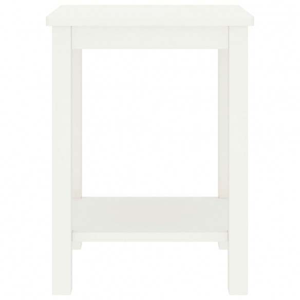 Table de chevet Blanc 35x30x47 cm Bois de pin massif