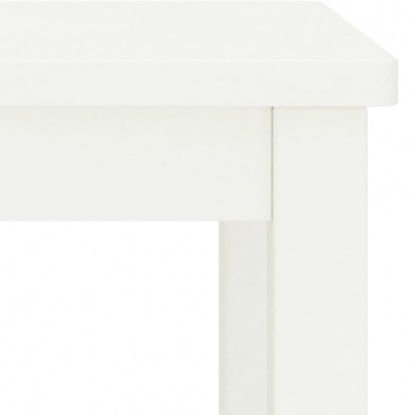 Table de chevet Blanc 35x30x47 cm Bois de pin massif