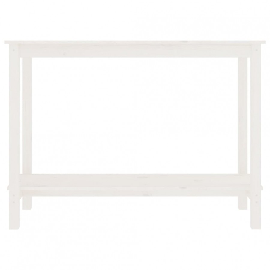 Table console Blanc 110x40x80 cm Bois massif de pin Table console Blanc 110x40x80 cm Bois massif de pin