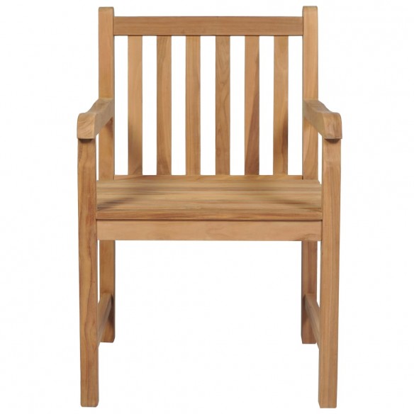 Chaises d'extérieur 4 pcs Bois de teck solide