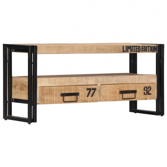 Meuble TV 100x30x45 cm Bois de manguier massif