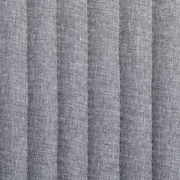 Chaises à manger lot de 2 gris clair tissu