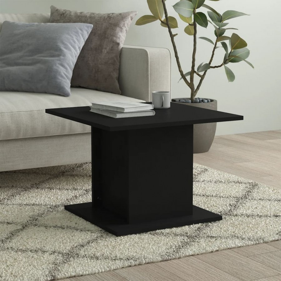 Table basse Noir 55,5x55,5x40 cm Aggloméré