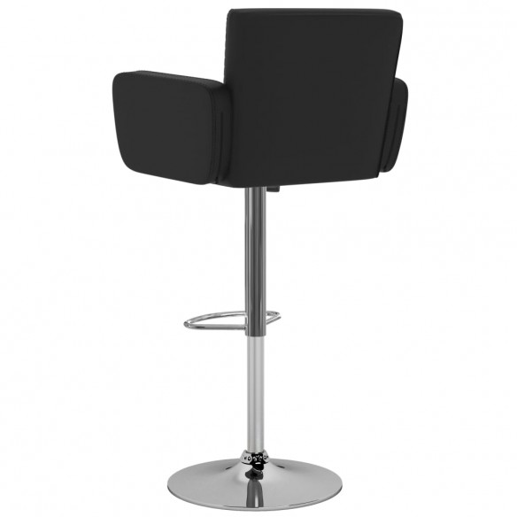 Tabourets de bar lot de 2 noir similicuir