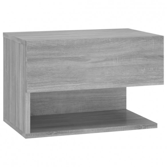 Tables de chevet murales 2 pcs Sonoma gris