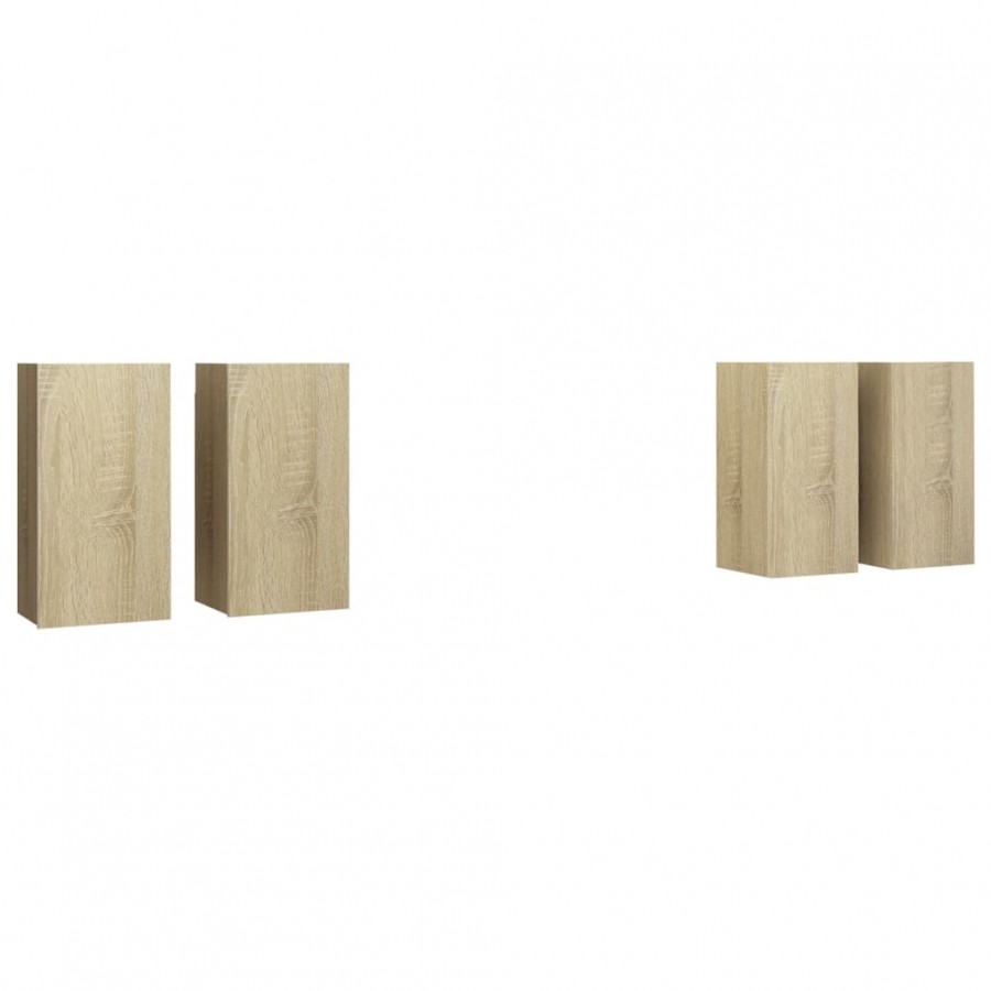 Meubles TV 4 pcs Chêne sonoma 30,5x30x60 cm Aggloméré Meubles TV 4 pcs Chêne sonoma 30,5x30x60 cm Aggloméré