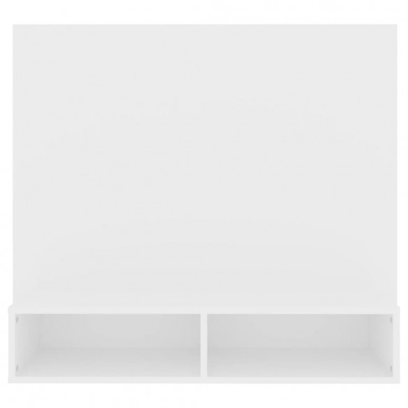 Meuble TV mural Blanc 102x23,5x90 cm Aggloméré