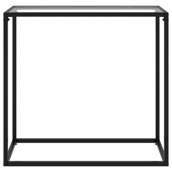 Table console Transparent 80x35x75 cm Verre trempé