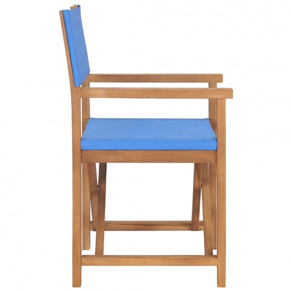 Chaises de metteur en scène pliantes lot de 2 Bois teck massif