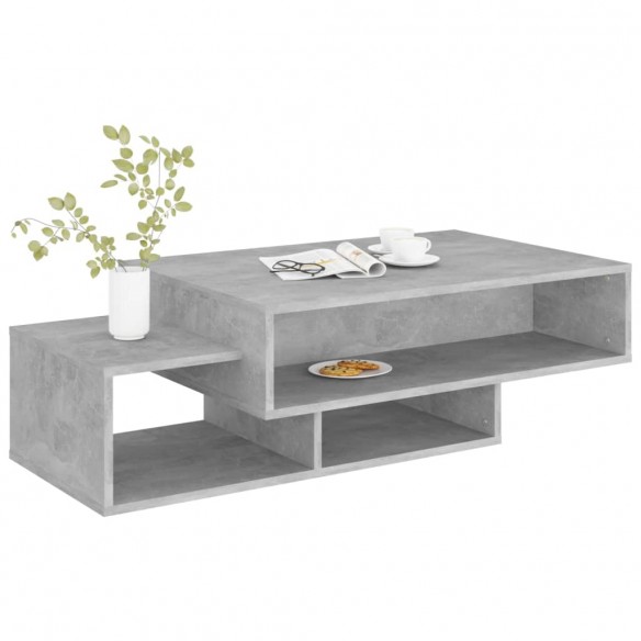 Table basse Gris béton 105x55x32 cm Aggloméré