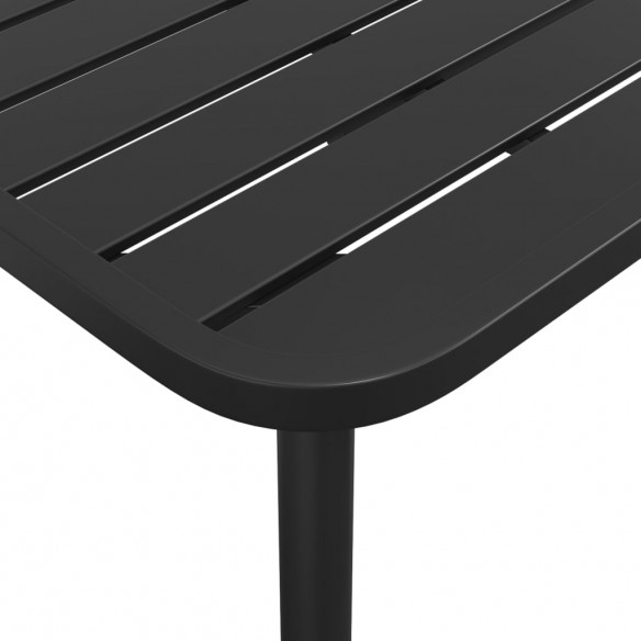 Table de jardin anthracite 200x100x71 cm acier