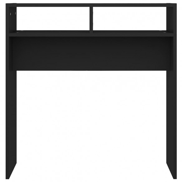 Table console Noir 78x30x80 cm Aggloméré