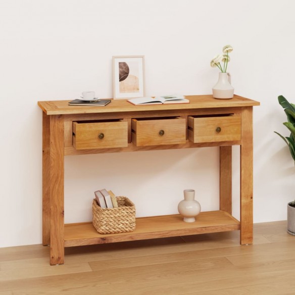 Table console 110x35x75 cm Bois de chêne solide