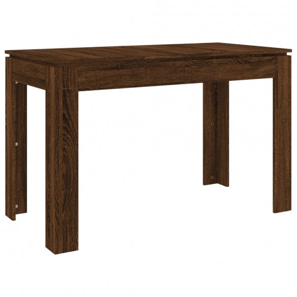 Table à dîner Chêne marron 120x60x76 cm bois d'ingénierie