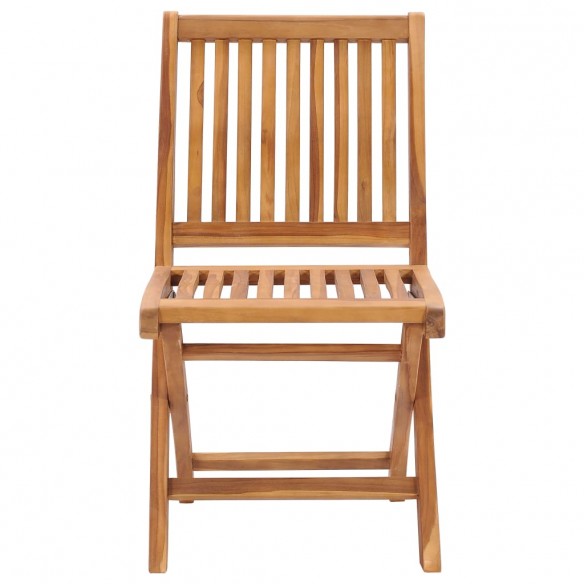 Chaises pliables de jardin 6 pcs Bois de teck solide