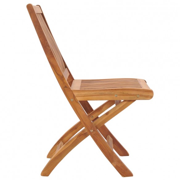 Chaises pliables de jardin 6 pcs Bois de teck solide