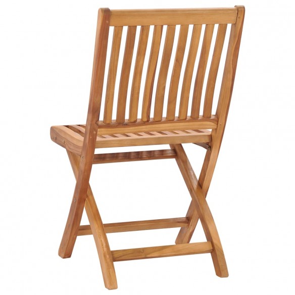 Chaises pliables de jardin 6 pcs Bois de teck solide