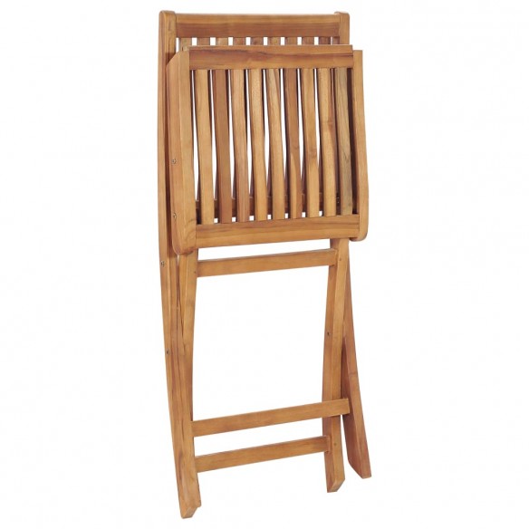 Chaises pliables de jardin 6 pcs Bois de teck solide