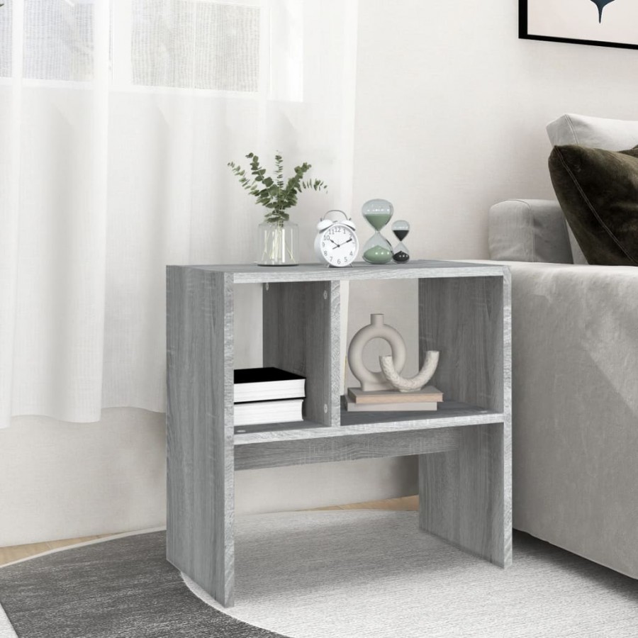 Table d'appoint Sonoma gris 50x30x50 cm 