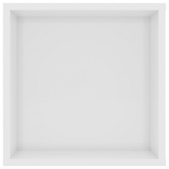 Meuble TV mural Blanc brillant 102x35x35 cm Aggloméré