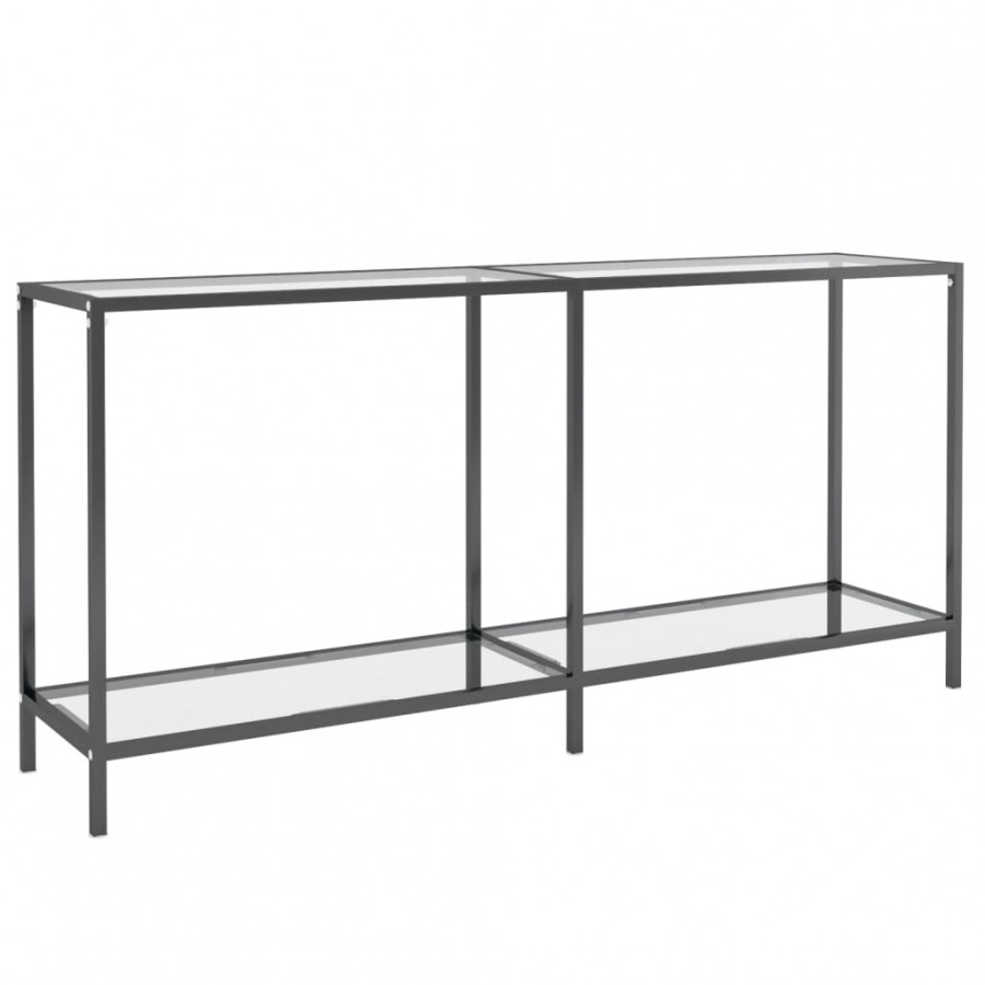 Table console Transparent 160x35x75,5 cm Verre trempé