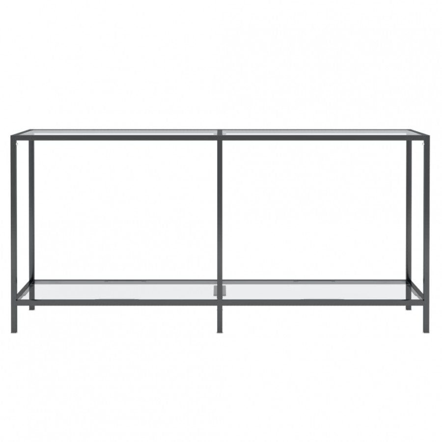 Table console Transparent 160x35x75,5 cm Verre trempé