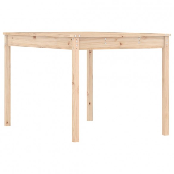 Table de jardin 121x82,5x76 cm bois massif de pin