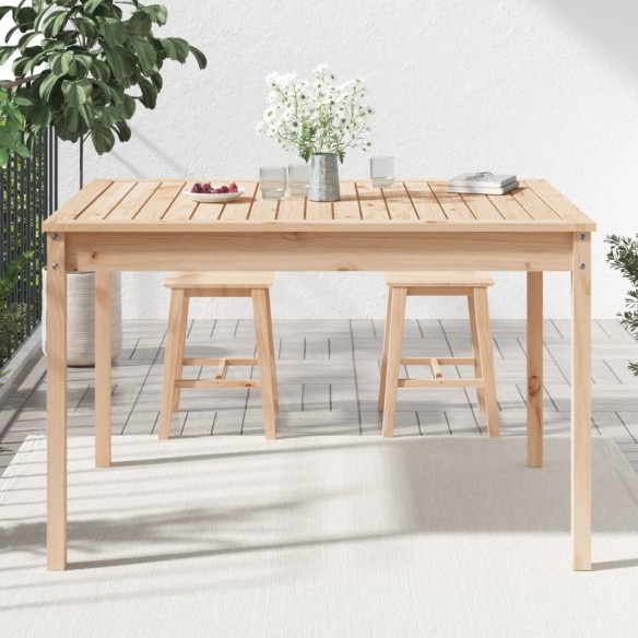 Table de jardin 121x82,5x76 cm bois massif de pin