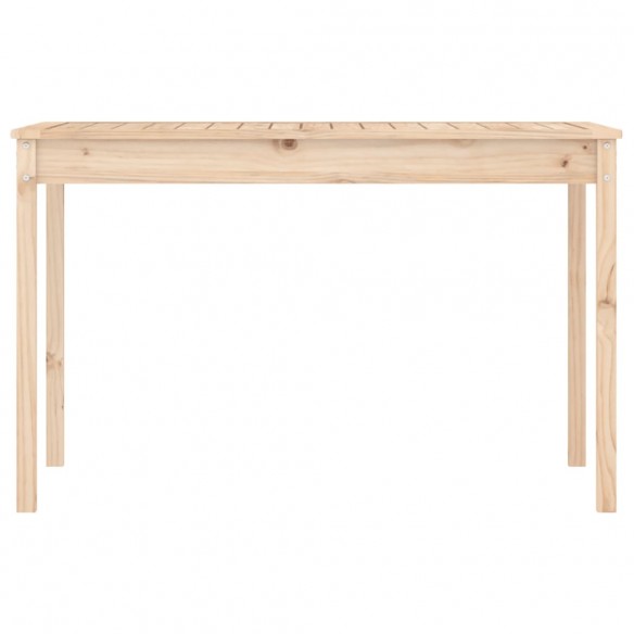 Table de jardin 121x82,5x76 cm bois massif de pin