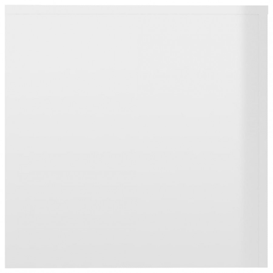 Tables d'appoint 3 pcs Blanc brillant Aggloméré