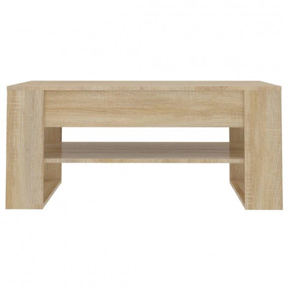 Table basse Chêne sonoma 102x55x45 cm Bois d'ingénierie