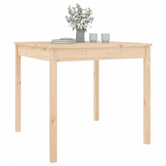 Table de jardin 82,5x82,5x76 cm bois massif de pin