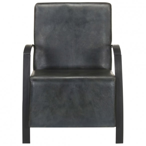 Fauteuil Gris Cuir véritable